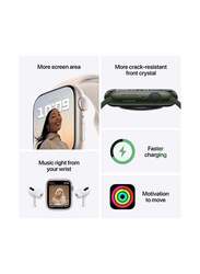 Apple Watch Series 7-41mm Smartwatch, GPS, Aluminium Case With Midnight Sport Band