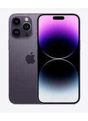 Apple iPhone 14 Pro 128GB Deep Purple, With FaceTime, 6GB RAM, 5G, Dual Sim Smartphone, Middle East Version