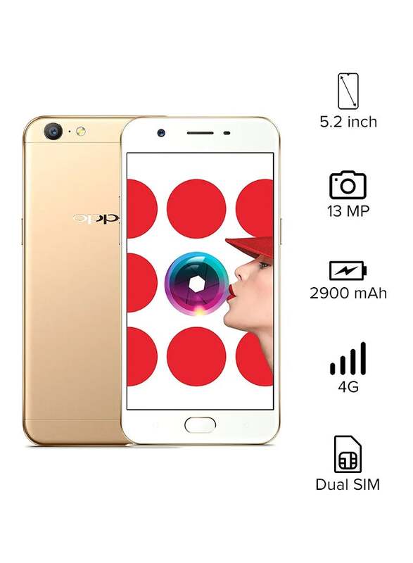 Oppo A57 32GB Gold, 3GB RAM, 4G LTE, Dual Sim Smartphone