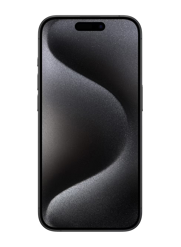 Apple iPhone 15 Pro 128GB Black Titanium, With FaceTime, 8GB RAM, 5G, Single SIM Smartphone, Middle East Version