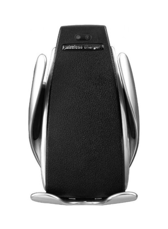 E-world Automatic Clamping Wireless Car Charger for Samsung Galaxy S10/S10 Plus, Black/Silver