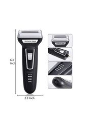 Kemei USB Rechargeable Trimmer, KM6559, Black/Silver