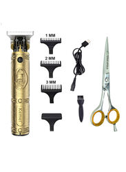 Kemei Professional Hair Clipper with Swift Scissor, Gold