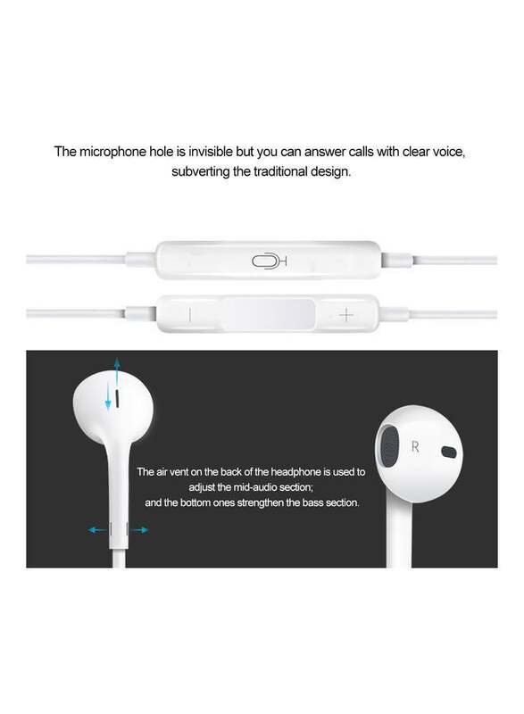 Apple Wired In-Ear EarPods With Microphone, White