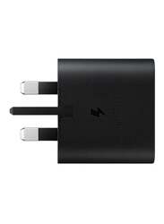 Samsung 25W Super Fast Wall Charger with USB-C to USB-C Cable, Black