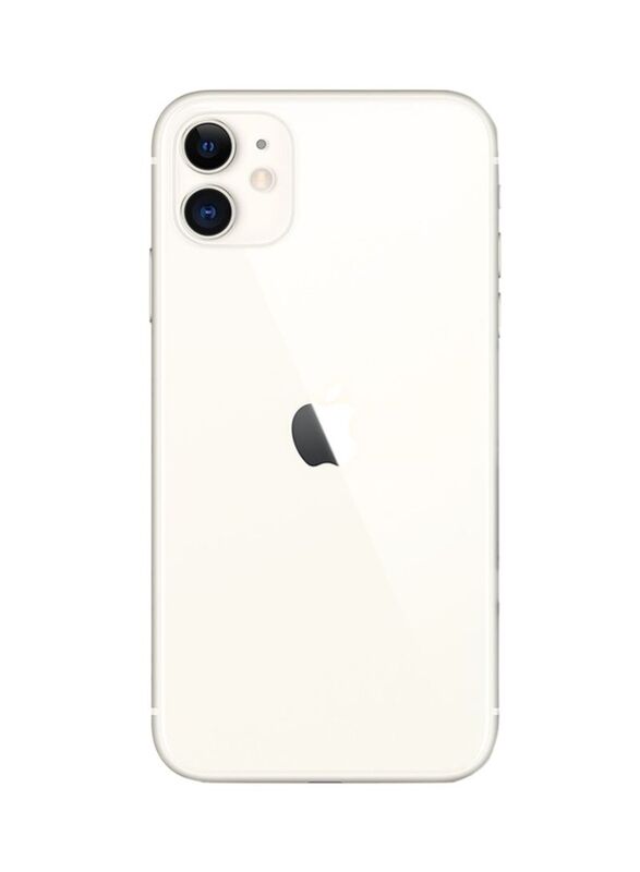 Apple iPhone 11 128GB White, With FaceTime, 4GB RAM, 4G LTE, Single Sims Smartphone, UAE Version