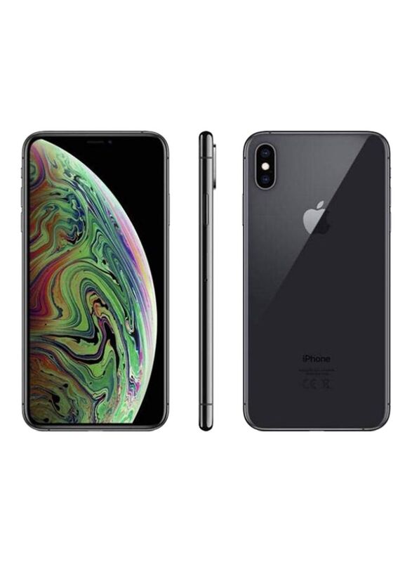 Apple iPhone XS Max 64GB Silver, With Facetime, 4GB RAM, 4G LTE, Single Sim Smartphone, International Version