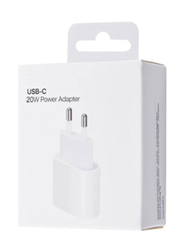 Apple USB Type-C Power Adapter Wall Charger, 20W, White