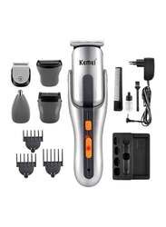 Kemei Multi Usage Trimmer for Men, KM680A, Silver