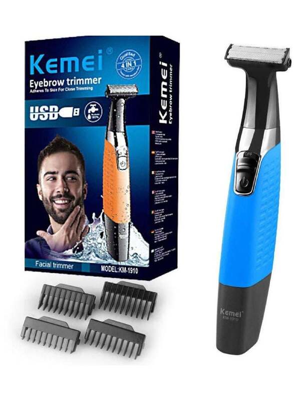 Kemei Eyebrow Trimmer, Km1910, Blue/Orange