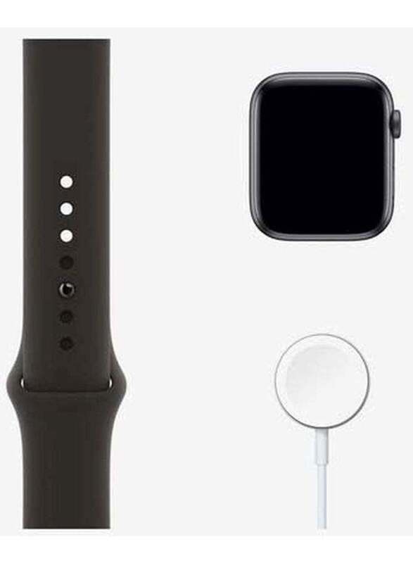 Apple Watch SE 44mm Smartwatch, GPS, Space Gray Aluminium Case with Midnight Sport Band