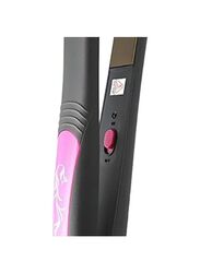 Kemei Hair Straightener Flat Iron, Black/Pink