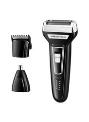 Kemei Rechargeable Electric Shaver Machine, Black