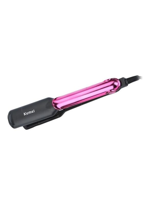 Kemei Hair Straightener, KM2113, Black/Pink