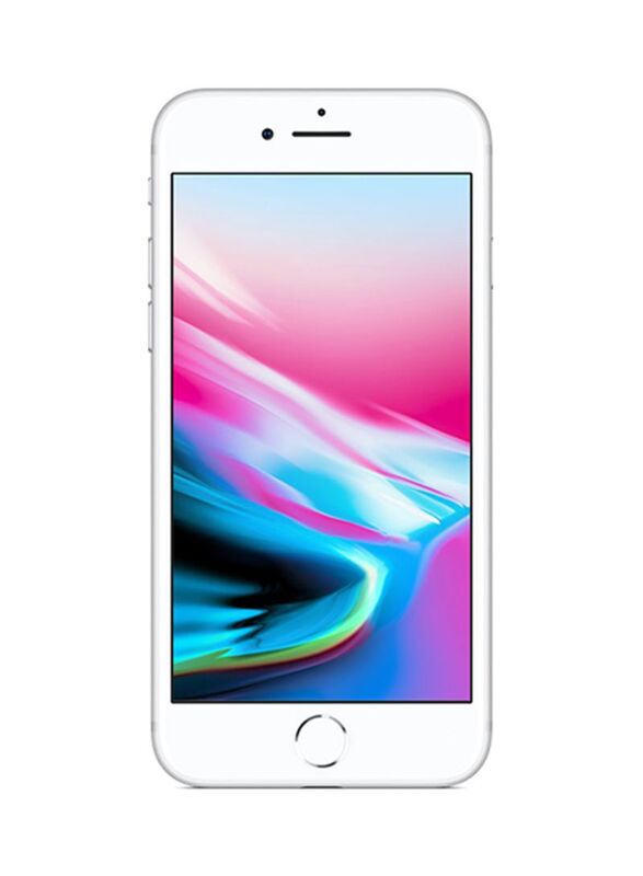 Apple iPhone 8 128GB Silver, With FaceTime, 2GB RAM, 4G LTE, Single Sim Smartphone, International Version