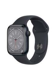 Apple Watch Series 8-45mm Smartwatch, GPS, Aluminium Case With Midnight Sport Band