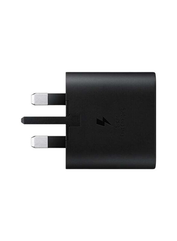 Samsung Travel Wall Charger, 25W PD 3 Pin USB Type C, Black
