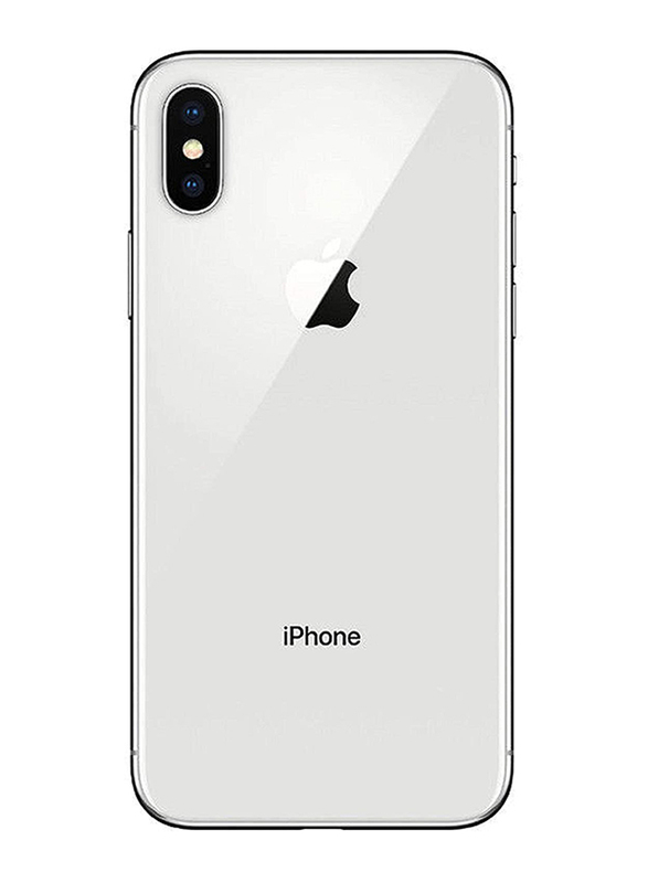 Apple Refurbished iPhone X 64GB Silver, With FaceTime, 3GB RAM, 4G LTE Single SIM Smartphone