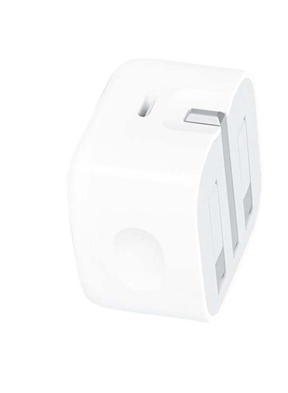 Apple 20W USB-C 3 Pin Power Adapter, White