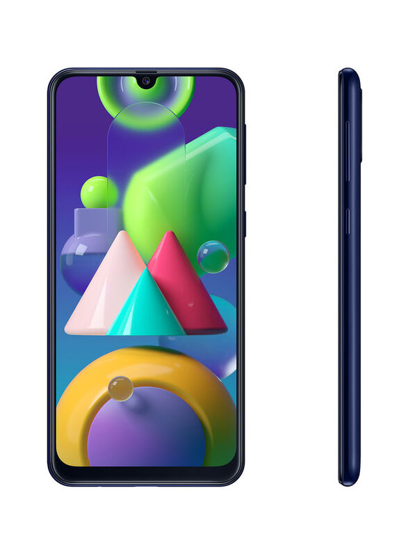 Samsung Galaxy M21 64GB Midnight Blue, 4GB RAM, 4G LTE, Dual Sim Smartphone, International Version