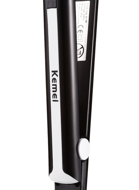 Kemei Flat Straightening Iron, Km2139, Black