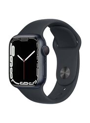 Apple Watch Series 7 Dash 45mm Smartwatch, GPS, Midnight Aluminium Case With Midnight Sport Band