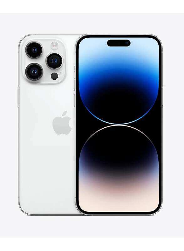 

Apple iPhone 14 Pro Max 512GB Silver, With FaceTime, 6GB RAM, 5G, Dual Sim Smartphone, Middle East Version