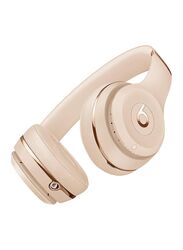 Beats Solo3 Wireless/Bluetooth On-Ear Headphones With Mic, Satin Gold