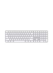 Apple Magic Wireless US English Keyboard with Touch ID and Numeric Keypad, Silver