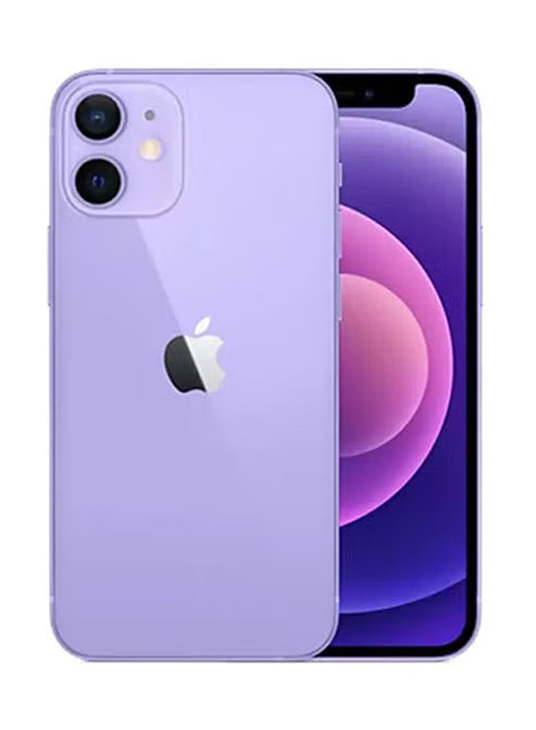 Apple iPhone 12 128GB Purple, With FaceTime, 4GB RAM, 4G, Dual SIM Smartphone, International Version