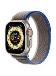 Apple Watch Ultra Dash 49mm Smartwatch, GPS + Cellular, Titanium Case With Blue/Grey Trail Loop