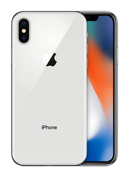 Apple Refurbished iPhone X 64GB Silver, With FaceTime, 3GB RAM, 4G LTE Single SIM Smartphone