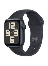 Apple Watch SE (2023) 44mm S/M & M/L Smart Watch, GPS, Midnight Aluminium Case With Midnight Sport Band
