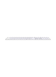 Apple Magic Wireless US English Keyboard with Touch ID and Numeric Keypad, Silver