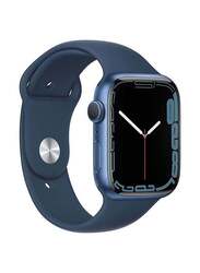 Apple Watch Series 7-45mm Smartwatch, GPS, Aluminium Case With Abyss Blue Sport Band