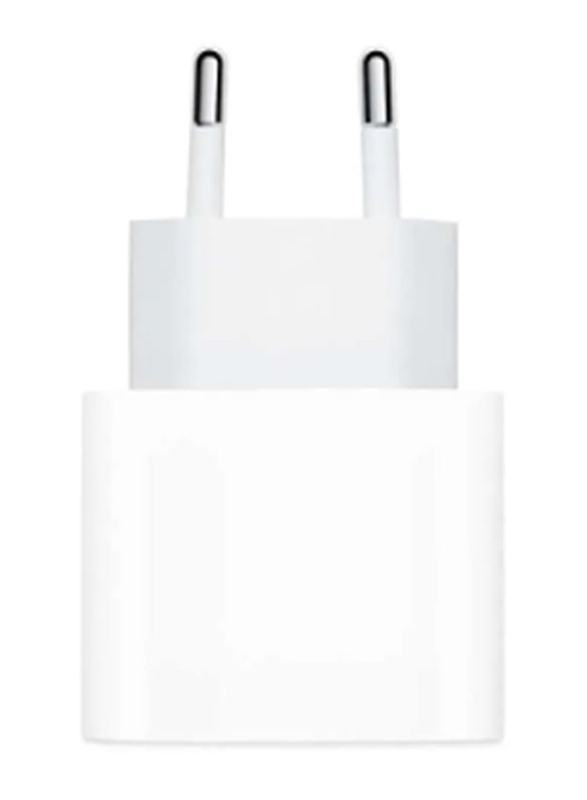 Apple USB Type-C Power Adapter Wall Charger, 20W, White