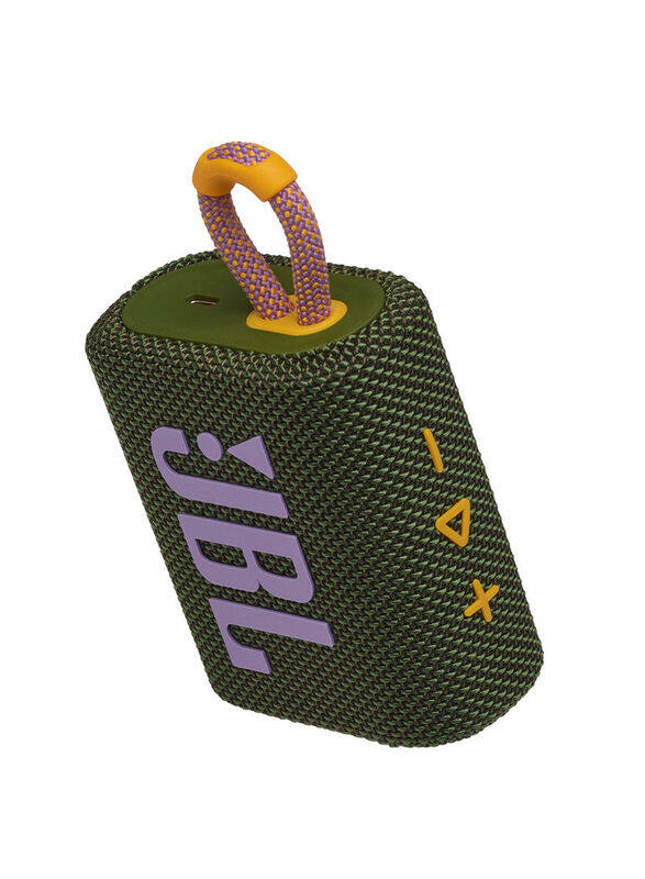 

JBL Go 3 IP67 Waterproof Portable Bluetooth Speaker, Green