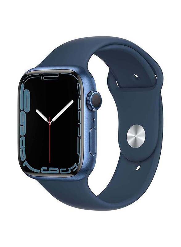 Apple Watch Series 7-45mm Smartwatch, GPS, Aluminium Case With Abyss Blue Sport Band