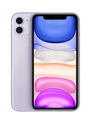 Apple iPhone 11 256GB Purple, With FaceTime, 4GB RAM, 4G LTE, Single Sims Smartphone, UAE Version