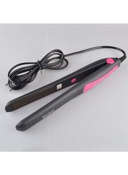 Kemei Professional Hair Straightener, Black/Pink