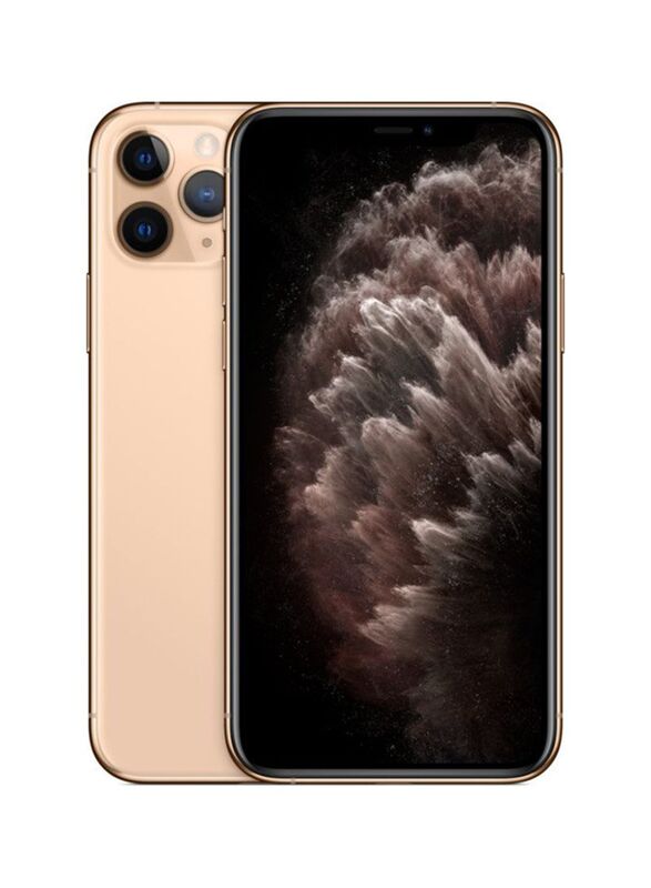 Apple iPhone 11 Pro 64GB Gold, With FaceTime, 4GB RAM, 4G LTE, Single Sims Smartphone, UAE Version