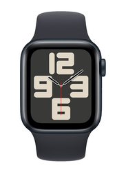 Apple Watch SE (2023) 44mm S/M & M/L Smart Watch, GPS, Midnight Aluminium Case With Midnight Sport Band