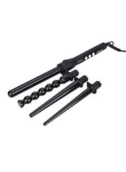 Kemei 4-in-1 Makeup Hair Curler, Km4083, Black