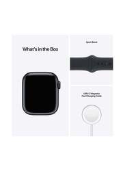 Apple Watch Series 7-41mm Smartwatch, GPS, Aluminium Case With Midnight Sport Band