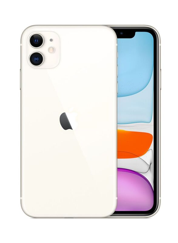 Apple iPhone 11 128GB White, With FaceTime, 4GB RAM, 4G LTE, Single Sim Smartphone, Hong Kong Version