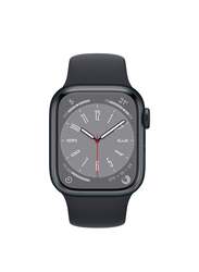 Apple Watch Series 8-45mm Smartwatch, GPS, Aluminium Case With Midnight Sport Band