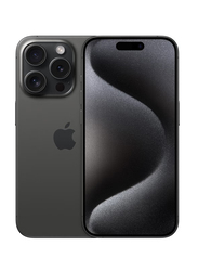Apple iPhone 15 Pro 128GB Black Titanium, With FaceTime, 8GB RAM, 5G, Single SIM Smartphone, Middle East Version