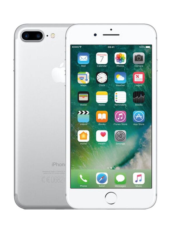 Apple iPhone 7 Plus 128GB Silver, With FaceTime, 3GB RAM, 4G LTE, Single Sim Smartphone
