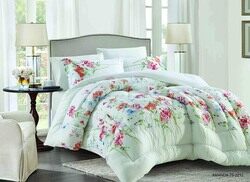 Elite Home 6-Piece Microfiber Comforter Set, 1 Comforter + 2 Pillow Covers + 2 Pillow Shams + 1 Fitted Sheet, King, Off White-E-75