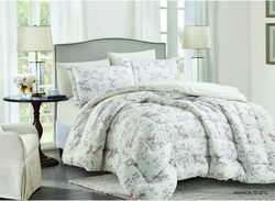 Elite Home 6-Piece Microfiber Comforter Set, 1 Comforter + 2 Pillow Covers + 2 Pillow Shams + 1 Fitted Sheet, King, Off White-E-72